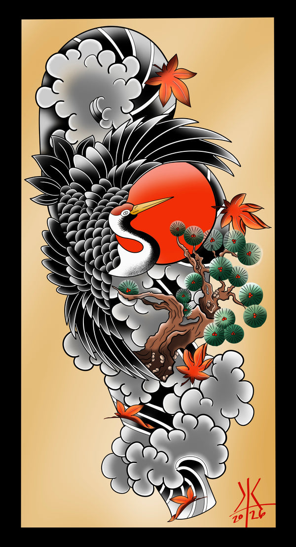 Matsu ni Tsuru/Crane withPine